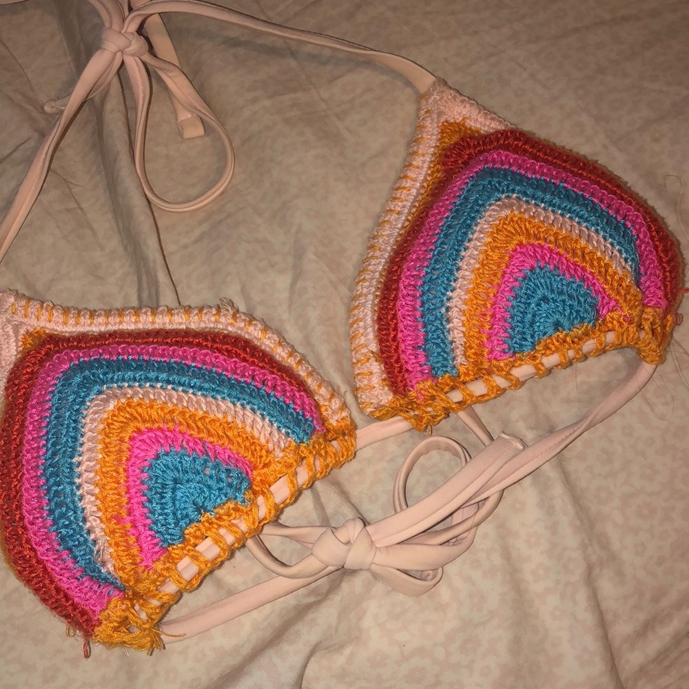 RAINBOW CROCHET BIKINI